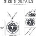 wholesale 925 Sterling Silver Tree of Life Pendant Necklace Norse Viking Rune Amulet s for Women-0-1