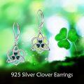 wholesale 925 Sterling Silver Celtic Knot Shamrock Drop Earrings Irish Lucky Charm s for Her-0-5