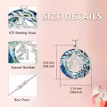 TOUPOP Sterling Silver & Zircon Tree Of Life Necklace - 21st Birthday Gifts-0-4