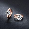 wholesale 10k Rose Gold Round Lab Diamond Earrings-0-2