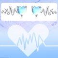 wholesale 925 Sterling Silver Blue Opal Heartbeat Stud Earrings with Evil Eye Design for Women - Hypoallergenic s-0-5