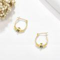 wholesale 14K Gold Skull Winged Hoop Earrings - Stylish Jewelry for Women and Girls-0-1