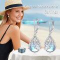 wholesale 925 Sterling Silver Teardrop Filigree Opal Drop Earrings - Gifts for Her-0-5
