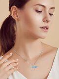 wholesale Sterling Silver Turquoise Necklace Jewelry for Women Gifts-0-6