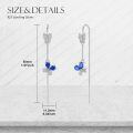 wholesale 925 Sterling Silver Butterfly Earrings Wholesale With Pink Stones-0-3