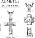 wholesale 925 Sterling Silver Cross Necklace with Joshua 1:9 Bible Verse Pendant and 24 Rolo Chain-0-1