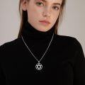 wholesale 925 Sterling Silver & 14k Gold-Plated Star of David Pendant Necklace  for Men Women -0-3