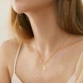 wholesale 14K Gold White Diamond & Sapphire Love Knot Pendant Necklace s for Her-0-3