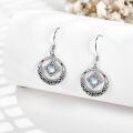 wholesale 925 Sterling Silver Moonstone Celtic Knot Dangle Earrings Magic Jewelry for Women Gifts-0-3