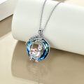 wholesale 925 Sterling Silver Crystal Sloth & Llama Charm Pendant Necklace for Women-0-7