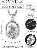 wholesale 925 Sterling Silver St Michael Archangel Pendant Protection Amulet Necklace w/ 3+2 Extender Chain -0-1