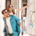 wholesale 925 Sterling Silver Rainbow Moonstone Celtic Knot Drop Dangle Leverback Earrings-0-5