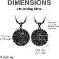 wholesale Sterling Silver Stone Memento Mori Necklace Stoic Virtues Amor Fati Unisex Gift-0-16