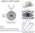 wholesale 925 Sterling Silver Blue Evil Eye Pendant  - 3D Design Protection Jewelry for Men Women-0-2