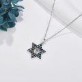 wholesale 925 Sterling Silver Cross & Star of David Pendant Necklace - Religious s for Women-0-2
