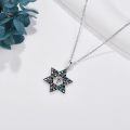 wholesale 925 Sterling Silver Cross & Star of David Pendant Necklace - Religious s for Women-0-2