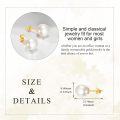 wholesale 14K Gold Freshwater Pearl Stud Earrings for Women - Elegant Idea-0-4