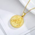 wholesale Gold Scorpio Zodiac Sign Pendant Necklace for Women - 925 Sterling Silver-0-2