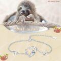 wholesale 925 Sterling Silver Heart-Shaped Pendant Animal Charm Bracelet for Women Gifts-0-5