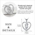 wholesale  925 Sterling Silver & Hypoallergenic Mother-Daughter Heart Pendant Necklace, Adjustable 18-20 Chain, Elegant Gift for Mom-0-4