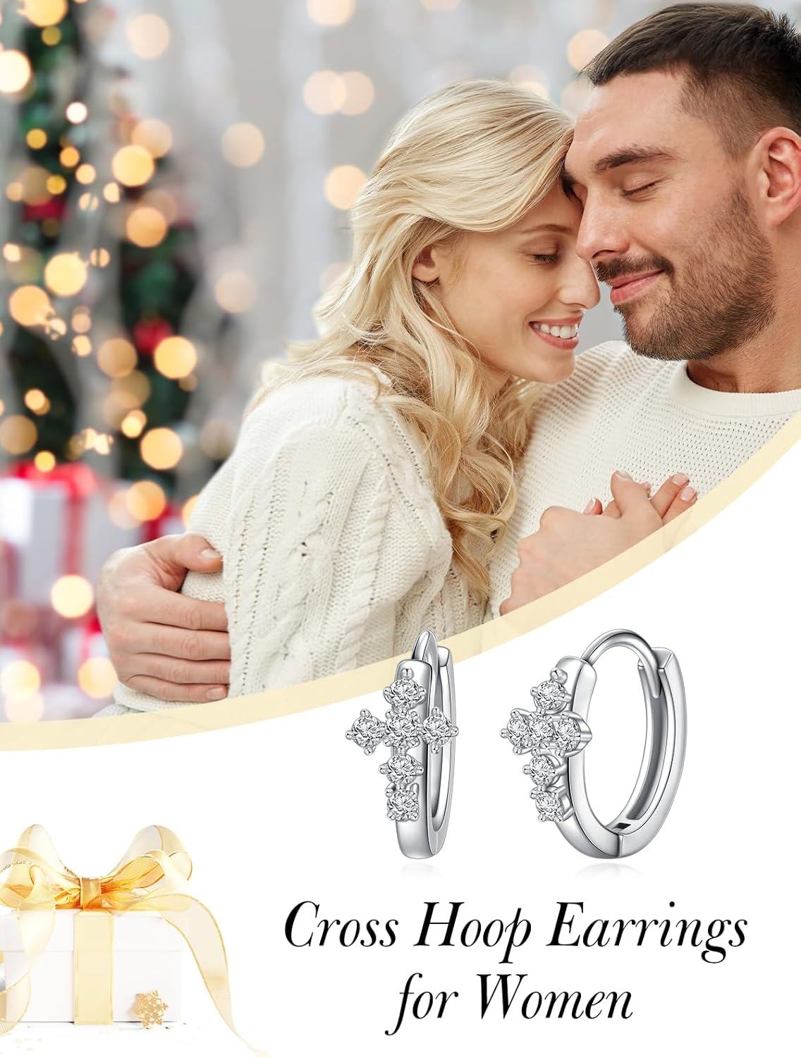 wholesale 925 Sterling Silver Twist Design Moissanite Huggie Hoop Earrings Gift for Her-0-5