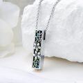 wholesale 925 Sterling Silver Abalone Shell Flower Pendant Urn Keepsake Memorial Ashes Holder Necklace with Funnel and Cleaning Brush Set for Adults (Plumeria)-0-3