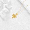 wholesale 14K Yellow Gold Caduceus RN Pendant Necklace for Nurses Gifts-0-3