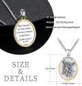 wholesale 925 Sterling Silver St Michael Pendant Necklace with Bible Verse Protection Gift for Men Boys Fathers Day-0-5