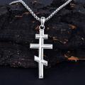 wholesale 925 Sterling Silver Celtic Crucifix Nail Fish Hook Cross Pendant Necklace for Men & Women-0-3