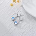 wholesale 925 Sterling Silver Rainbow Moonstone Leverback Filigree Drop Earrings-0-3