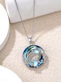 TOUPOP Sterling Silver Crystal Sea Turtle Necklace Gift For Women-0-2