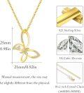 wholesale 925 Sterling Silver Butterfly Necklace with Cubic Zirconia - Symbol of Transformation & Love - 25x21mm Pendant, 45cm Chain - Gift for Her-0-4