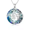 TOUPOP Sterling Silver & Stone 16th Birthday Necklace For Women-0-0