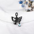 wholesale Black 925 Sterling Silver Butterfly Heart Pendant Charm Bracelet for Women Mom  69 chars-0-1