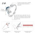 wholesale 925 Sterling Silver Open Mushroom Opal Rings Wholesale With Clear Gemstone-0-3