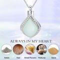 wholesale Sterling Silver Gemstone Urn Necklace for Ashes Memorial Jewelry-0-1