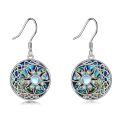 wholesale 925 Sterling Silver Celtic Knot Moon & Sun Shell Drop Earrings Gifts for Her-0-0