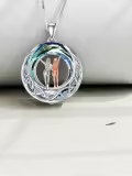 TOUPOP Sterling Silver Celtic Sister Necklace For 2 Friendship Gift-0-4