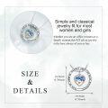 wholesale 925 Sterling Silver Abalone Shell Heart Pendant Necklace with Mountain Charm and Inspirational Message for Women Girls s 47cm Chain Length (Small as mustard seed can move mountains)-0-3