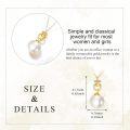 wholesale 14K Gold White Pearl Pendant Necklace with Cubic Zirconia Chain for Women Elegant Fine s-0-1