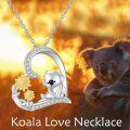 wholesale 925 Sterling Silver Moon Sunflower Koala Pendant Necklace s for Women-0-1