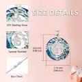 TOUPOP Sterling Silver Crystal Necklace - 15th Birthday Gifts-0-6