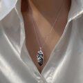 wholesale  Sterling Silver Quartz Frog Pendant Necklace Gift for Women Mom -0-17