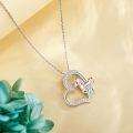 wholesale 925 Sterling Silver Heart Unicorn Pendant Necklace s for Women-0-2