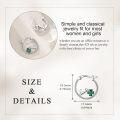 wholesale 925 Sterling Silver Cat Clover Hoop Earrings - Adorable Lucky Charm Gift for Her-0-3