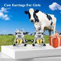 wholesale 925 Sterling Silver Heart Cow Animal Stud Earrings-0-5