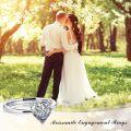 wholesale TOUPOP 1ct Heart Shaped Moissanite Engagement Rings For Women D Color Vvs1 S925 Sterling Silver Heart Cut Moissanite Promise Eternity Wedding Anniversary Christmas Jewelry Gifts For Wife Size 6-9 -0-2