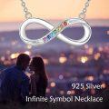wholesale  & Gemstone Chakra Infinity Necklace - 7 Chakras Spiritual Balance - Adjustable Chain 18+2in - Gift Box-0-2