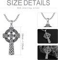 wholesale 925 Sterling Silver &  Celtic Knot Cross Pendant Necklaces for Men and Women-0-1