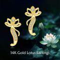 wholesale 14K Gold Dragonfly Stud Earrings with Cubic Zirconia - Mother's Day Gifts-0-1